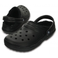 Crocs Classic Lined Clog (z ociepleniem) czarny sandał Sandały/kapcie